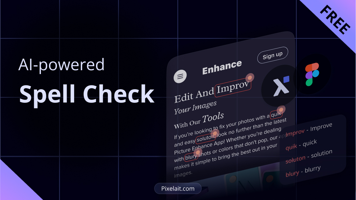 Discover the Magic of Spelling Check Tool from Pixelait in Figma